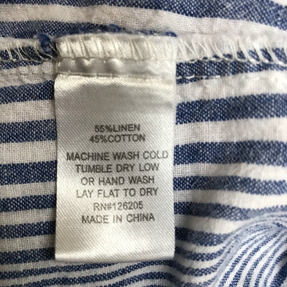 JUST LIVING STRIPED BUTTON DOWN - Picture 7 of 9